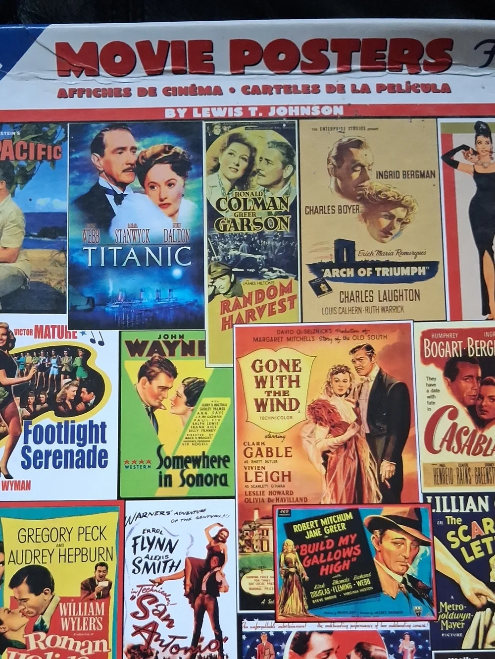 White Mountain Multicolor Vintage Movie Posters 1000-Piece Puzzle